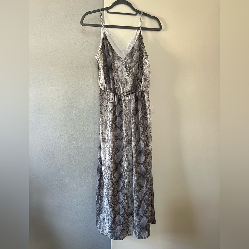 Maxi Snakeskin Dress